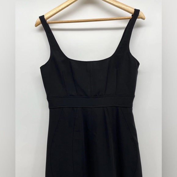 NEW AMANDA UPRICHARD Campania Fit and Flare‎ Midi Dress in Black Size Small - Picture 7 of 15